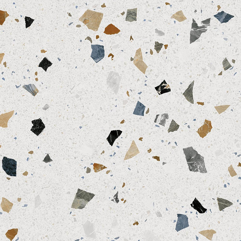 Gresie și faianță porțelanată Terrazzo Stracciatella Nacar 120 × 120 cm – Arcana