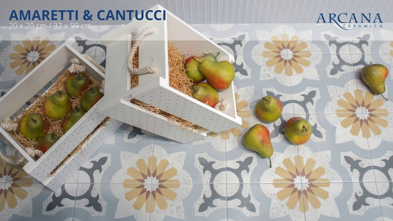 Gresie și faianță porțelanată Terrazzo Straciatella Amaretti 20 × 20 cm – Arcana