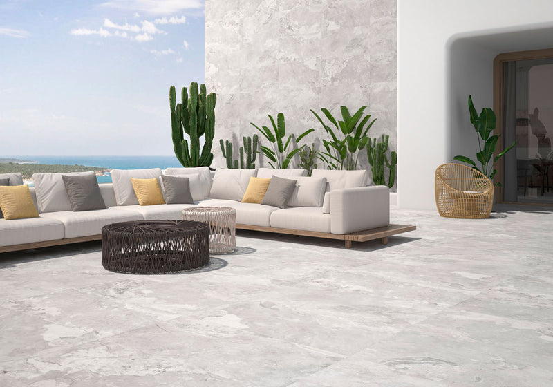 Gresie și faianță porțelanată Cumbria White 60 × 120 cm – Geotiles