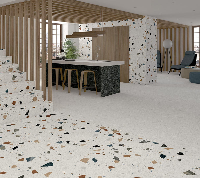 Gresie și faianță porțelanată Terrazzo Miscela Nacar 60 × 60 cm – Arcana
