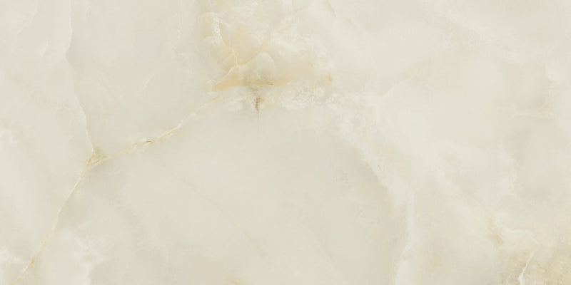 Gresie porțelanată Quios Cream Pulido 80 × 160 cm, lucios, aspect marmură – Baldocer