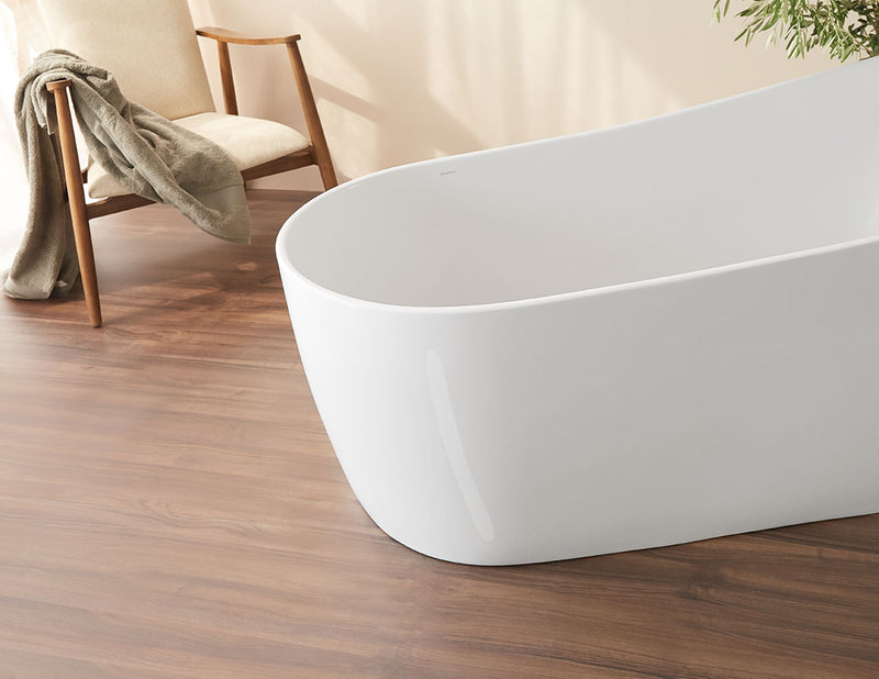 Cadă Freestanding Dalia 180x80cm - Design Modern Alb Lucios - Sanycess Spania