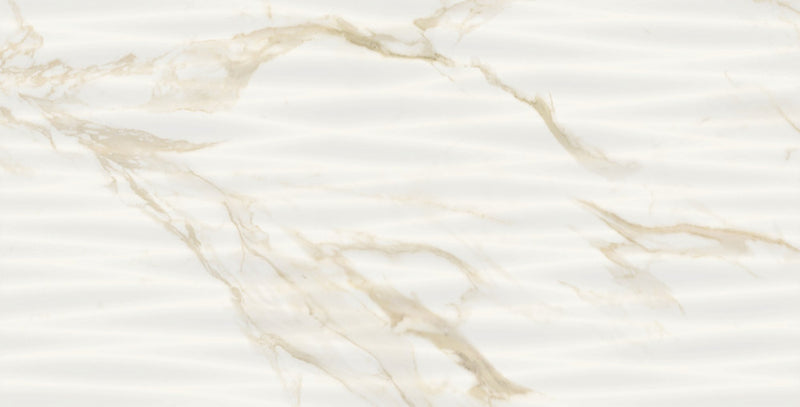 Faianță Porțelanată Baldocer Dunne Adaggio Gold 30x60 cm - Finisaj Lucios Efect Marmură