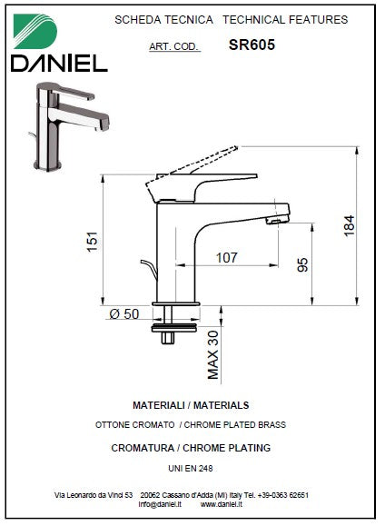 Baterie Lavoar Smart SR605 – Made in Italy | Daniel