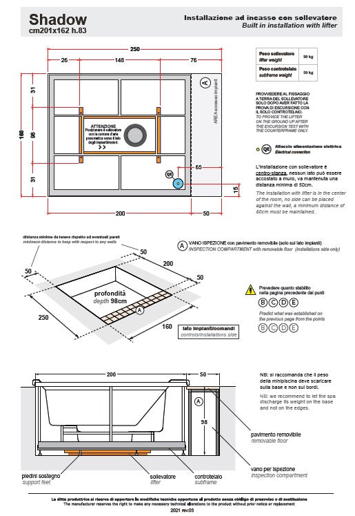 Minipiscină spa Shadow Treesse Ghost Plus, 200x160 cm, 2-3 persoane