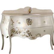 Mobilier baie clasic Ivonne 130x60 cm RAL 1013 – Gaia Mobili