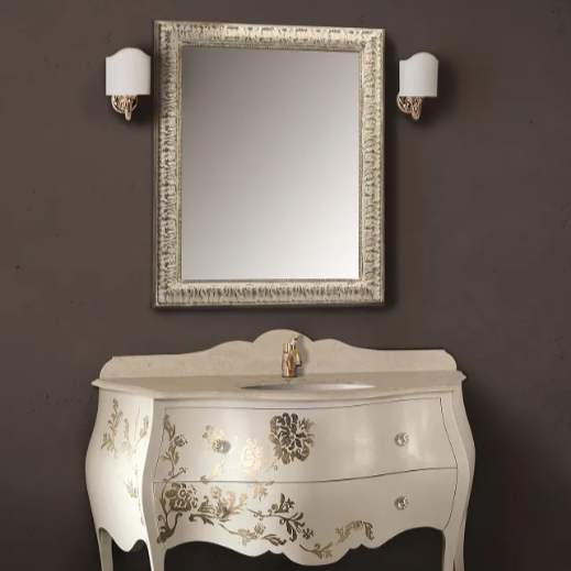 Ivonne Gaia Mobili 130x60 cm – finisaj lucios RAL 1013 cu detalii aurii