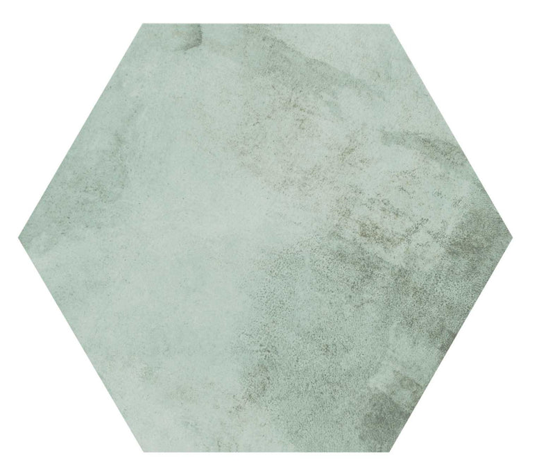 Gresie porțelanată hexagonală Oasis 28 × 33 cm, mat – Realonda