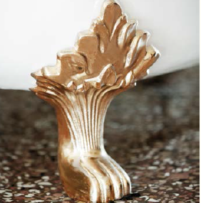 Cadă de Baie din Fontă Clasică Tulip Albă 180x77cm - Gentry Home Italy