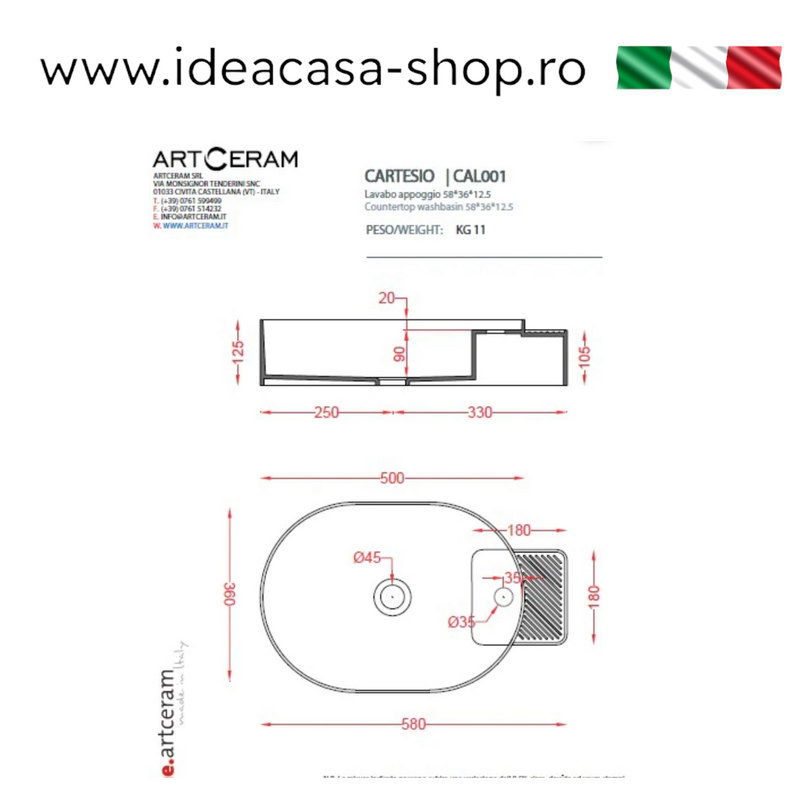 Cartesio lavoar de blat Italia cal001