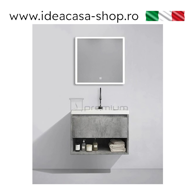 Mobilier baie modern gri Venetia 100x49x50cm
