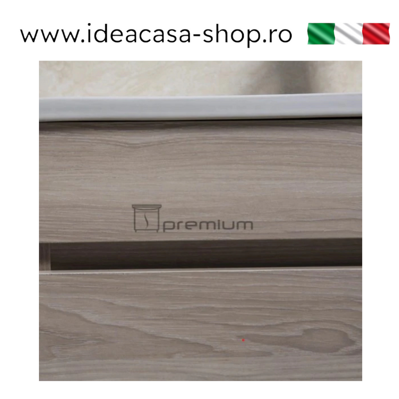 Mobilier baie modern stejar natur Victoria 90x46x48 cm