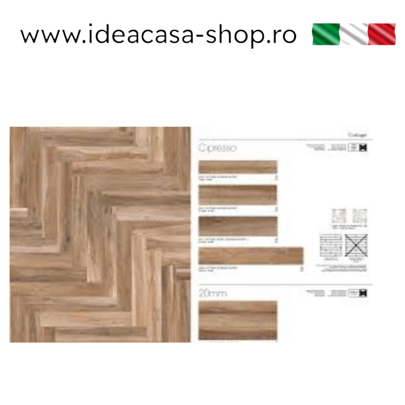Gresie porțelanată Cottage Cipresso 15 × 90 cm – Piemme Ceramiche