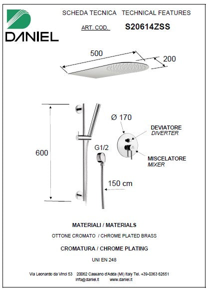 Baterie dus suvi made in italy s20614zss