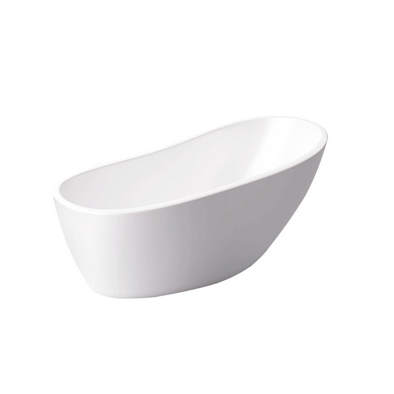 Cadă Freestanding Belle 150x75cm - Acril Alb Lucios pentru Baie Modernă