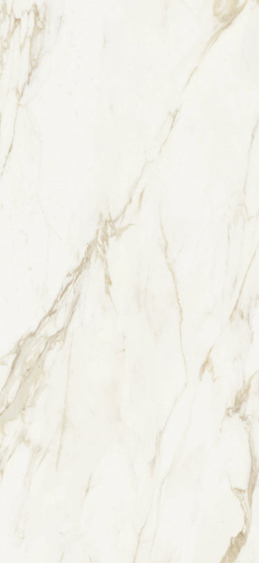 Gresie porțelanată Adaggio Gold 260 × 120 cm, lucios, aspect marmură – Baldocer