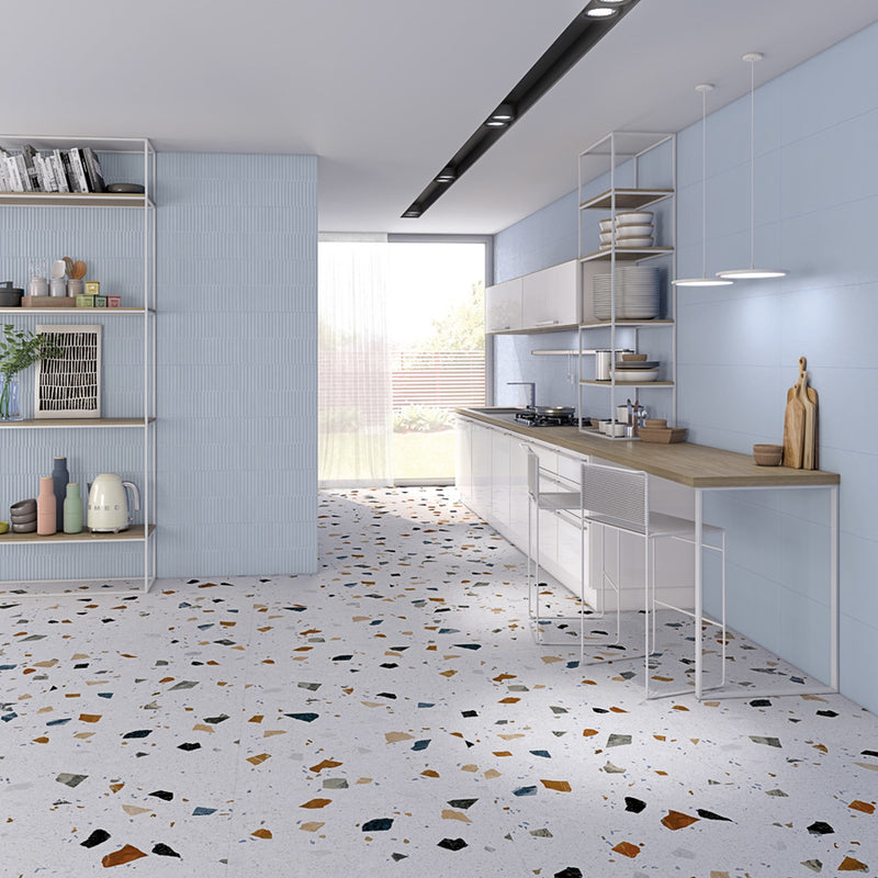 Gresie porțelanată Terrazzo Stracciatella Nacar 60 × 60 cm – Arcana