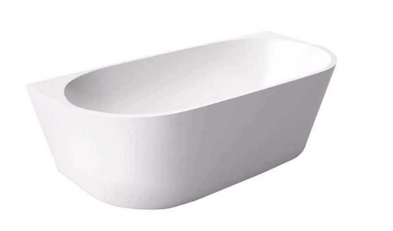 Cadă Freestanding Caterina 170cm - Acril Sanitar Premium, Formă Semi-Ovală Albă