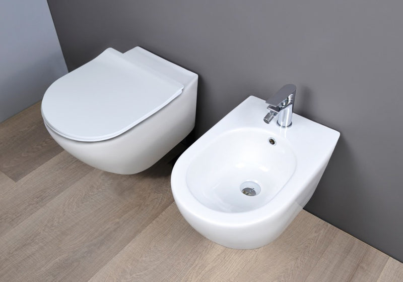 Cover vas wc suspendat rimless Italia cu capac soft close