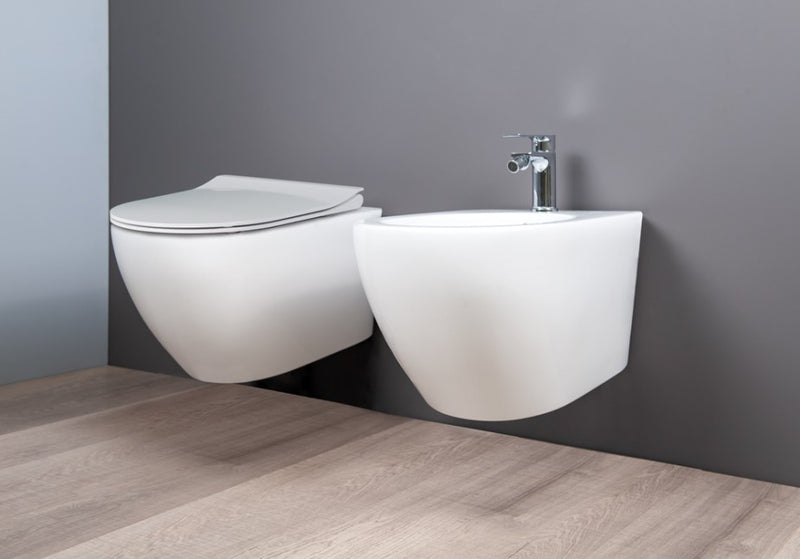 Cover vas wc suspendat rimless Italia cu capac soft close