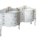 Model Murano 3 Gaia Mobili pentru baie clasică, mobilier cu două lavoare și ornamente în foiță de aur