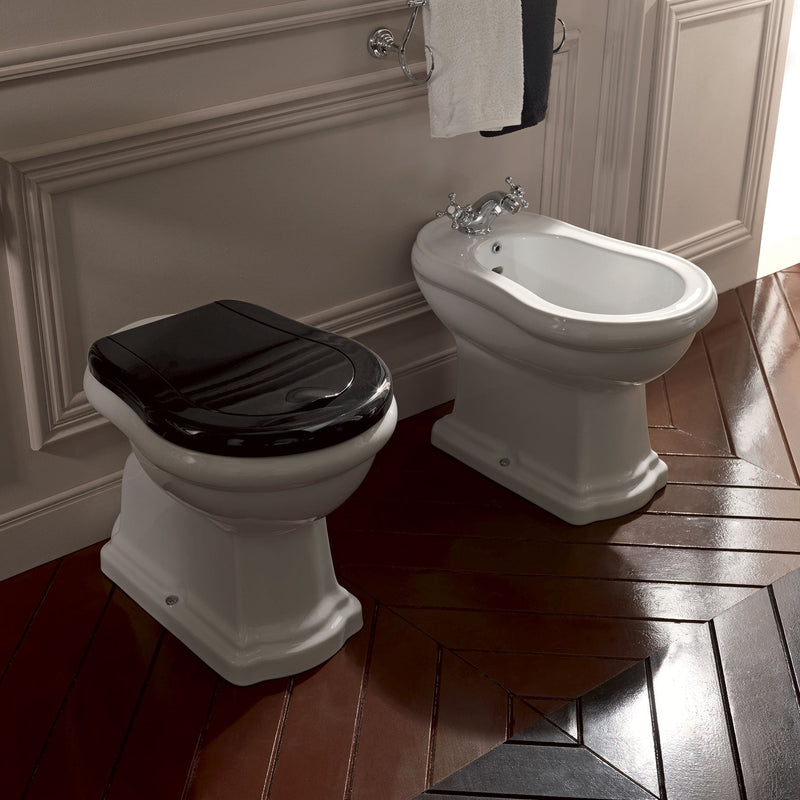 Vas WC Stativ Kerasan Retro 1010 – Ceramică Italiană, Capac Soft Close