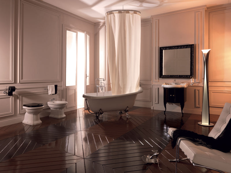 Vas WC Stativ Kerasan Retro 1010 – Ceramică Italiană, Capac Soft Close
