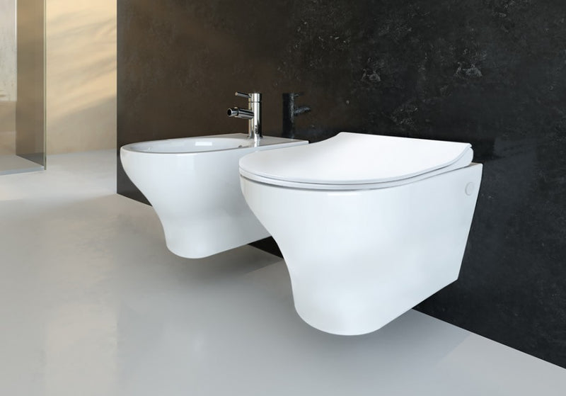 Soli vas wc suspendat rimless Italia cu capac soft close