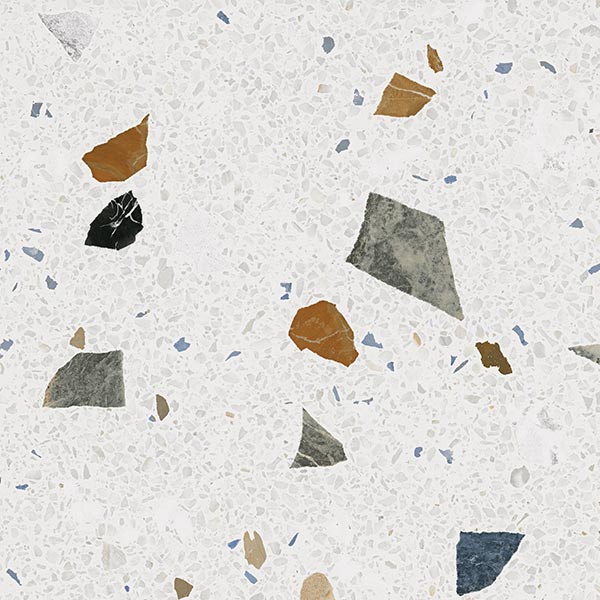 Gresie și faianță porțelanată Terrazzo Stracciatella Nacar 80 × 80 cm – Arcana