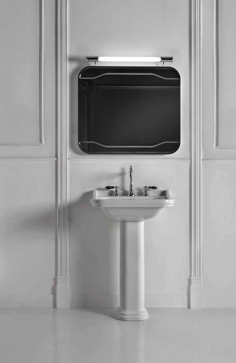 Lavoar cu Piedestal Waldorf 80 cm Alb Lucios – Kerasan Italia