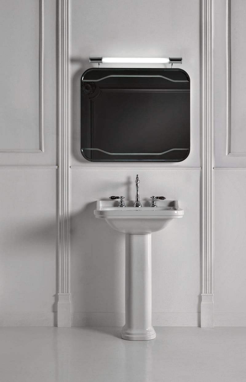 Lavoar cu Piedestal Waldorf 60x55 cm Alb Lucios - Ceramică Premium Italia