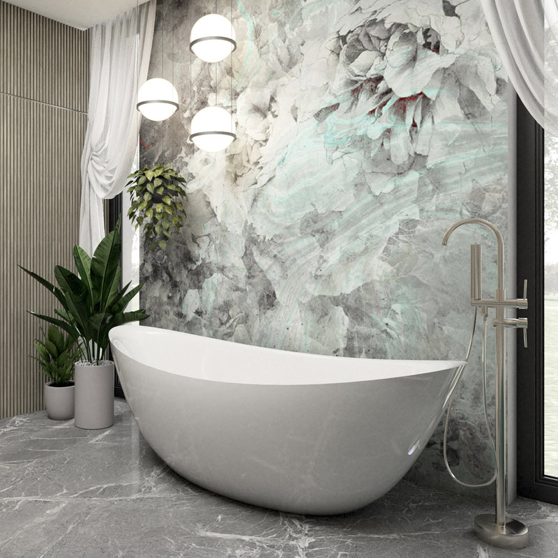Cadă Freestanding Modernă Albă 180x87cm - Design Elegant pentru Baie